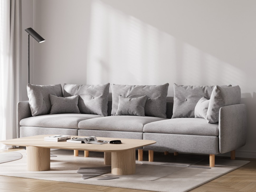 Прямой диван Калисто Макси с подлокотниками