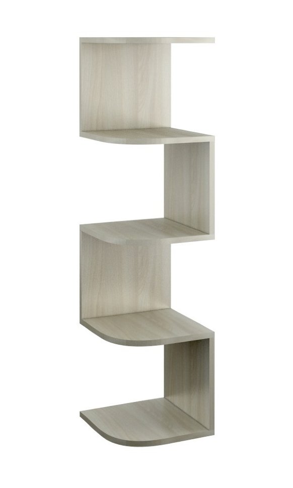 Угловая настенная полка Снейк-1