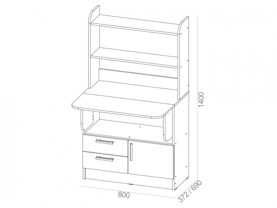 Компьютерный стол Рокки