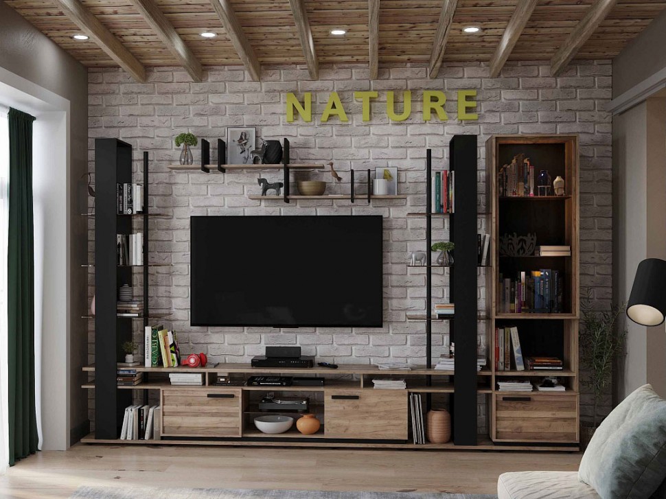 Шкаф-витрина Натура