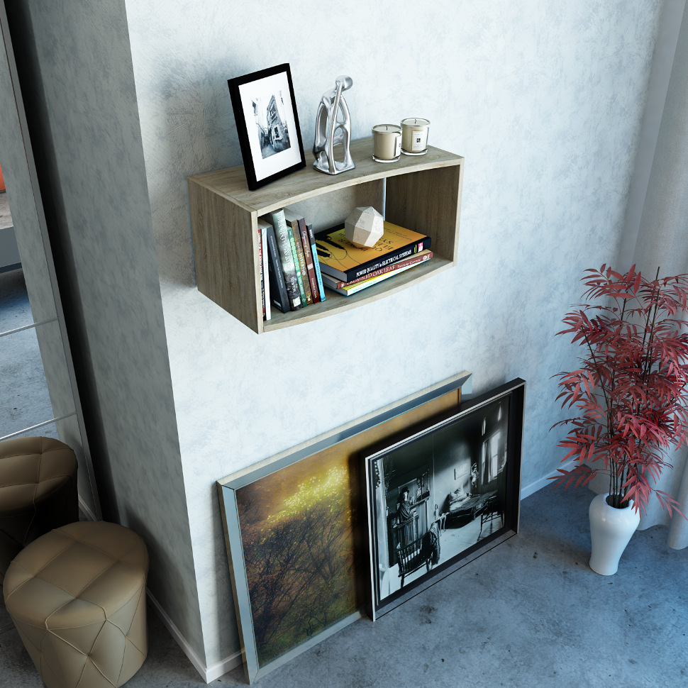 Настенная полка Настенная полка Вейв-7 МСТ-ПВВ-07