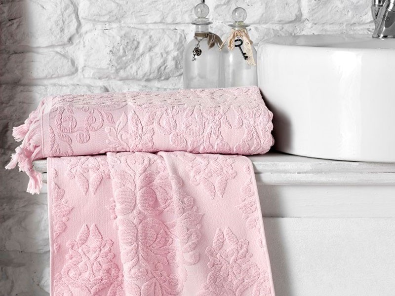 Полотенце махровое "KARNA" жаккард с бахромой OTTOMAN 70x140