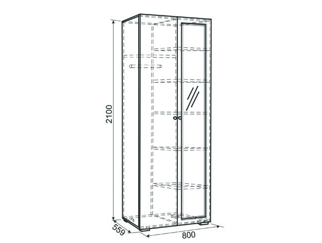 Шкаф детский Гламур
