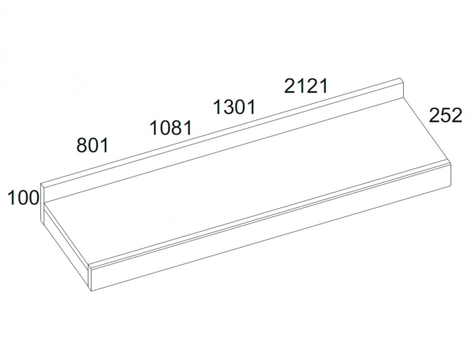 Настенная полка Полка навесная Оскар