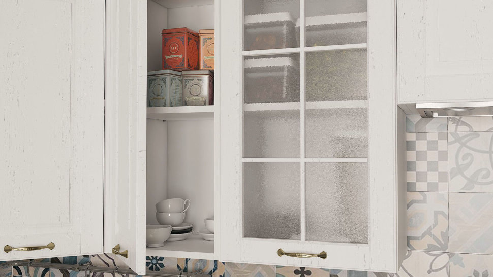 Прямой кухонный гарнитур Кухня Палермо 1 м