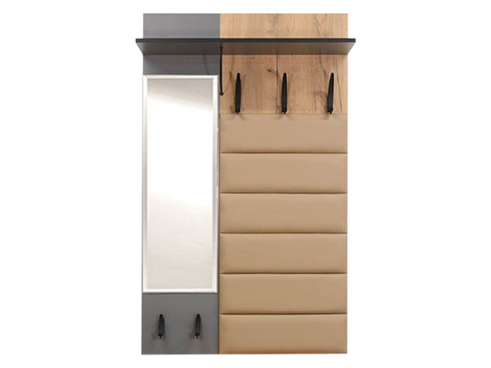 Настенная вешалка Ольга-лофт 6 с зеркалом