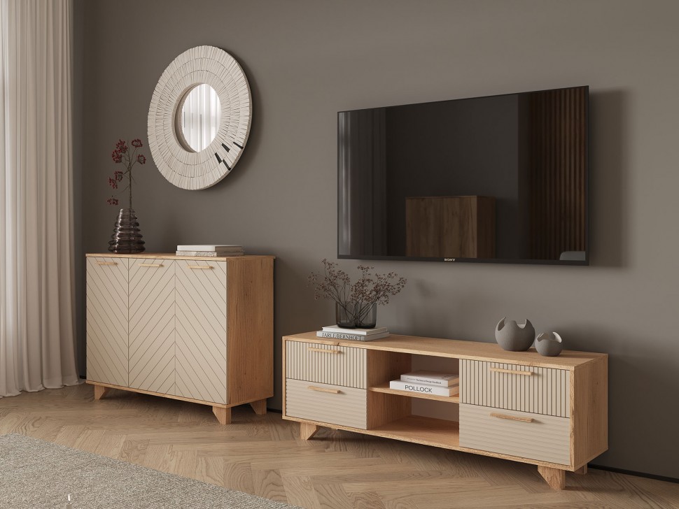 ТВ-тумба Ньерд с нишами