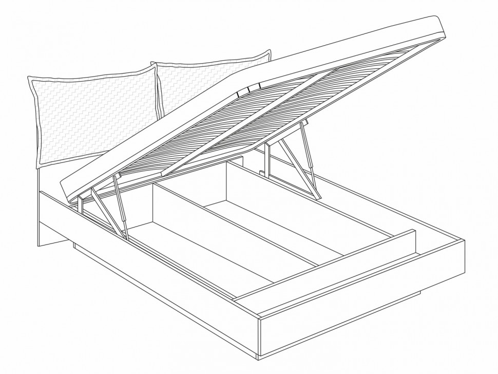 Кровать с подъемным механизмом Кровать с подъемным механизмом Милан 6