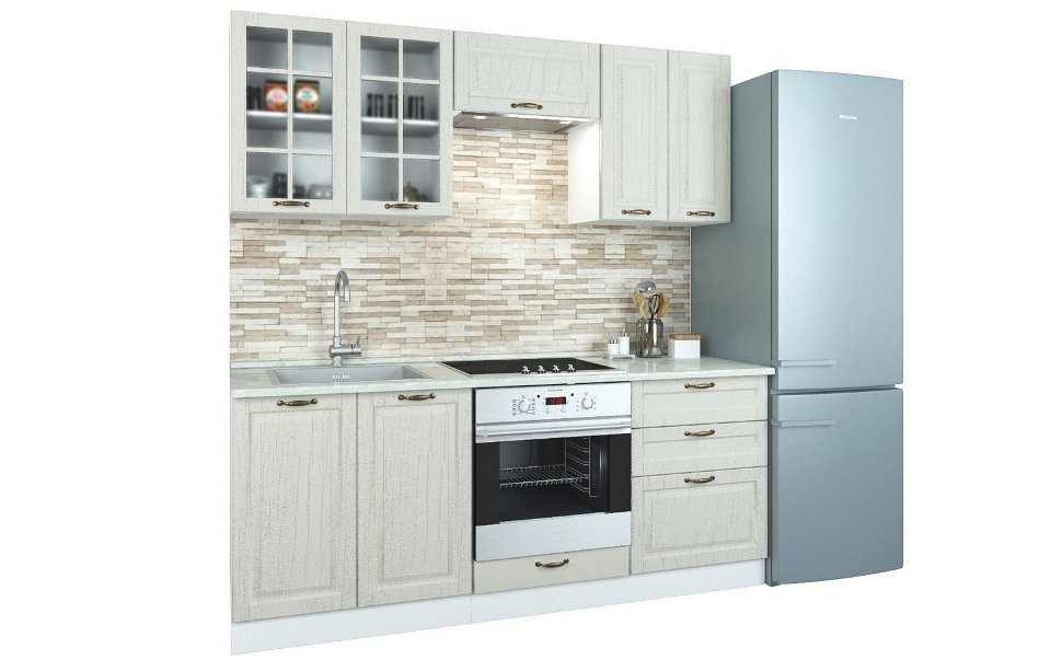 Прямой кухонный гарнитур Кухня Палермо 2 м