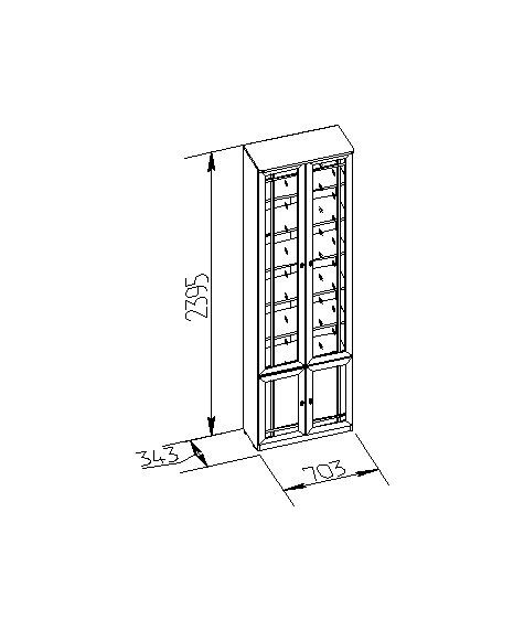 Шкаф-витрина Шерлок