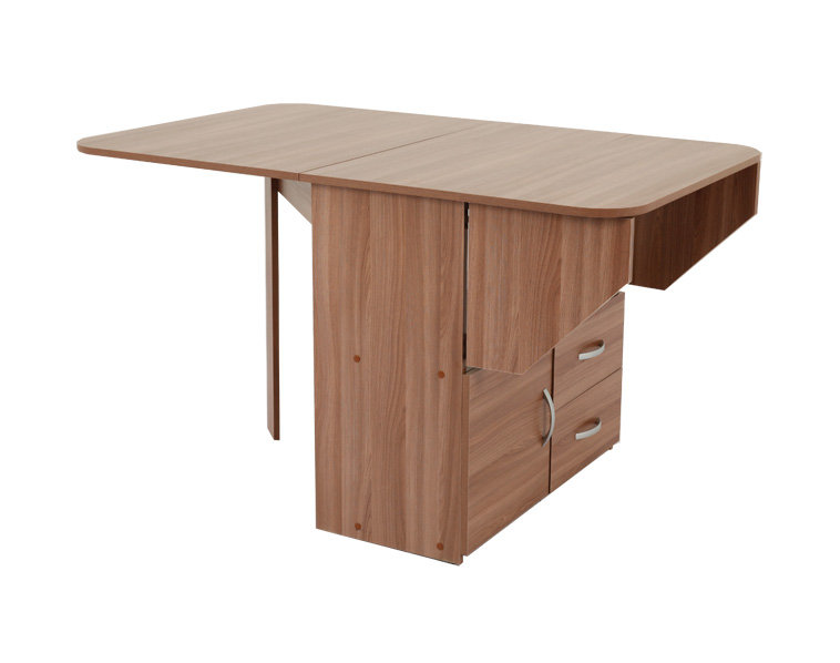 Компактный стол-книжка тумба с ящиками Тумбо