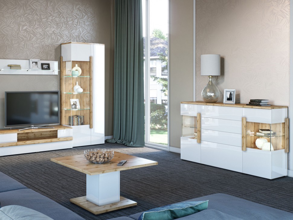 Комод 2-е двери 4-е ящика 1909.М1