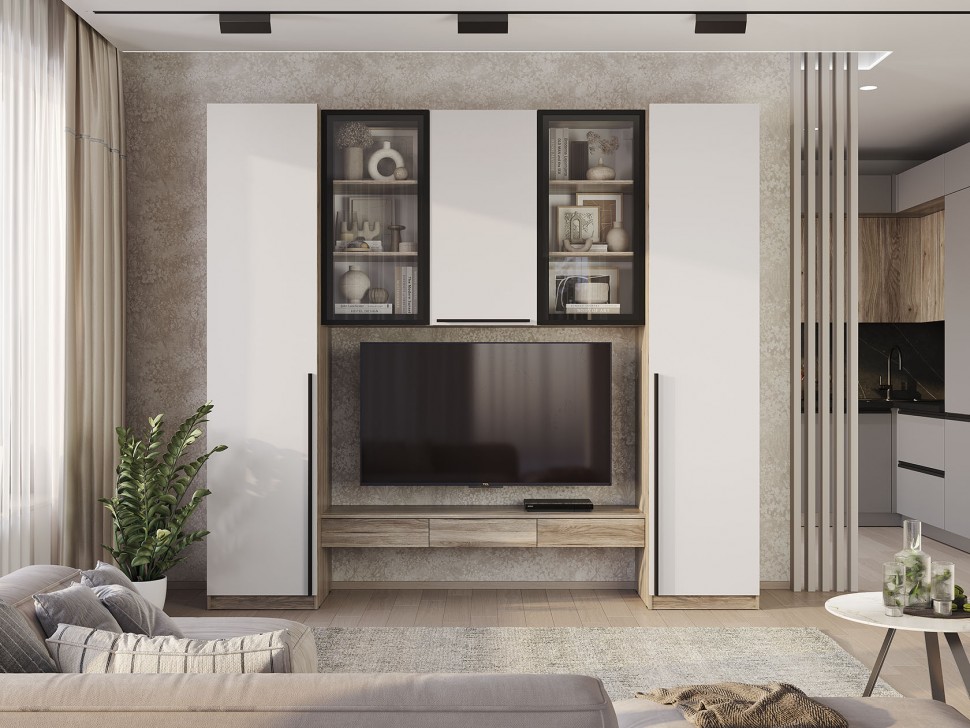 Гостиная Урбан со шкафами