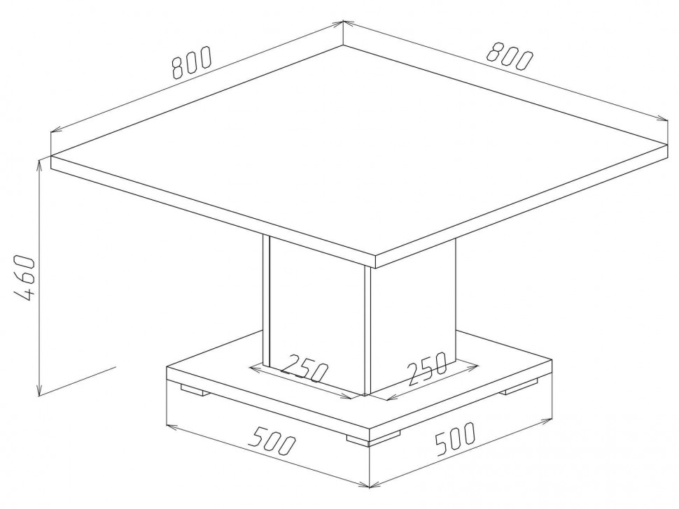 Стол журнальный 1911.М1