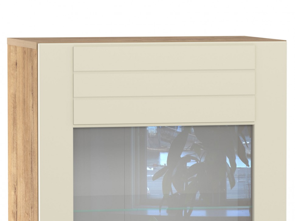 Шкаф-витрина Пенал комбинированный  Ливорно 011.49-01