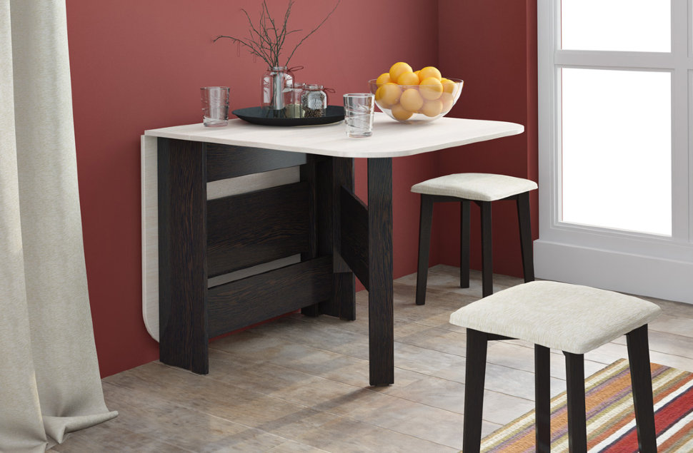 Узкий стол-книжка раскладной Т1