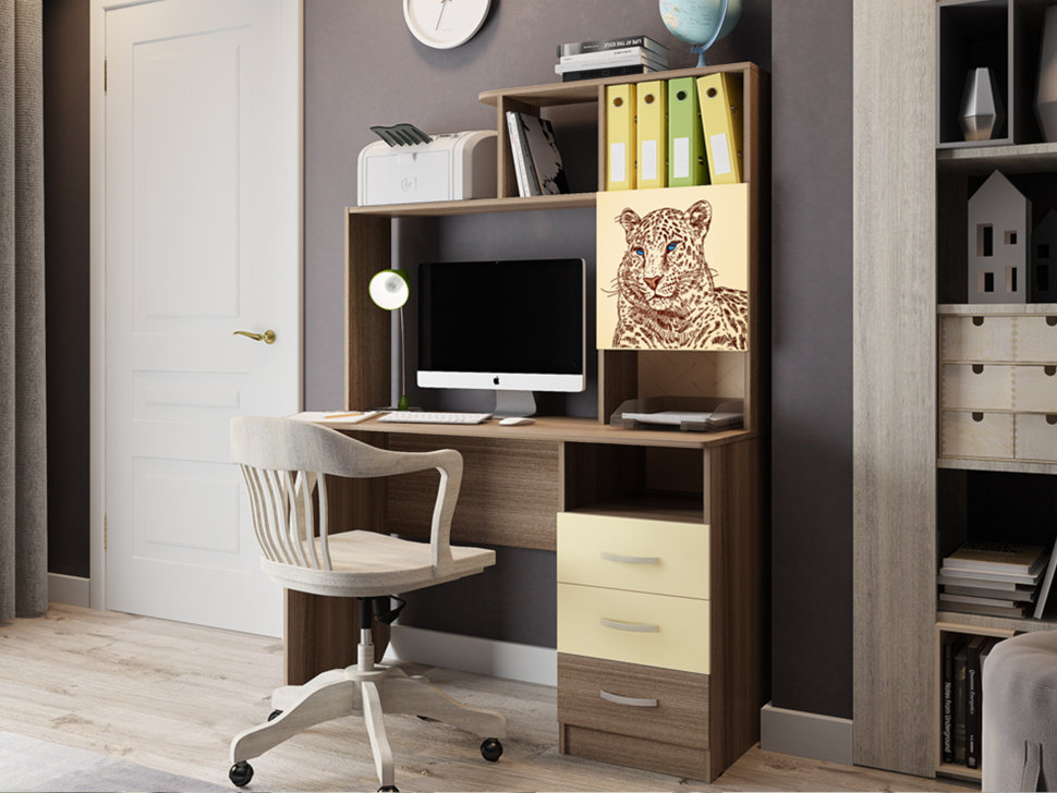 Компьютерный стол SK02P2.3 + PK02S2.3 + FSK1.2.3