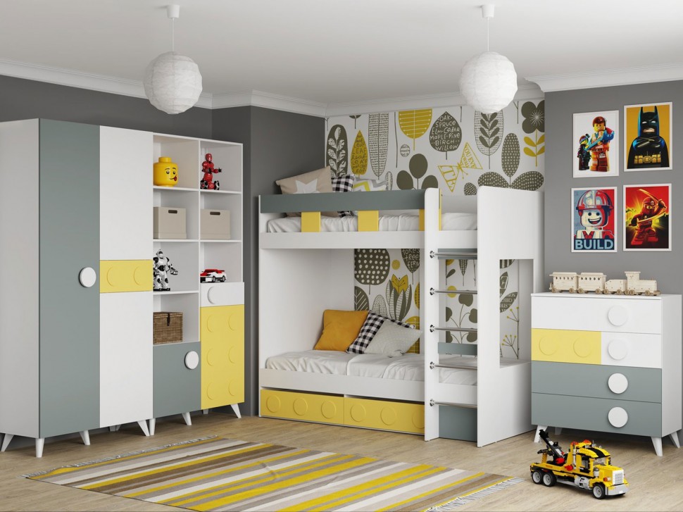 Стеллаж в детскую Лего