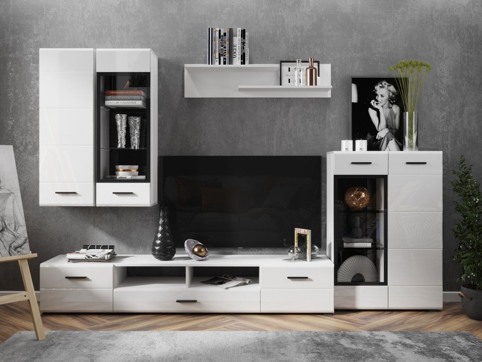 Шкаф-витрина навесной Глосс