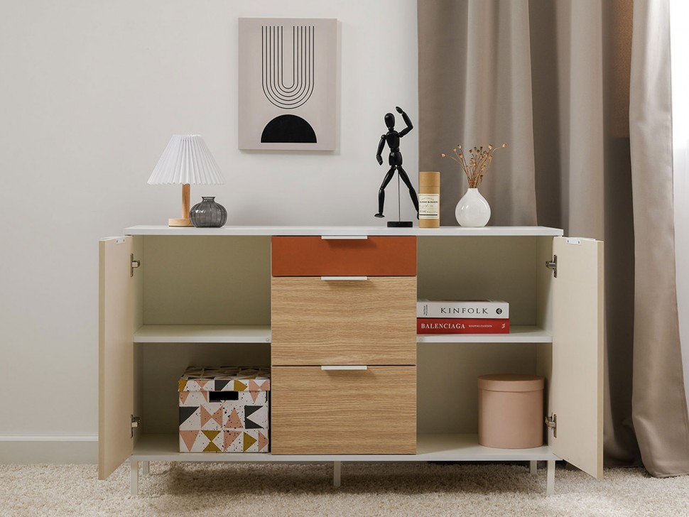 Детский комод Марвэл 3 ящика 2 дверцы