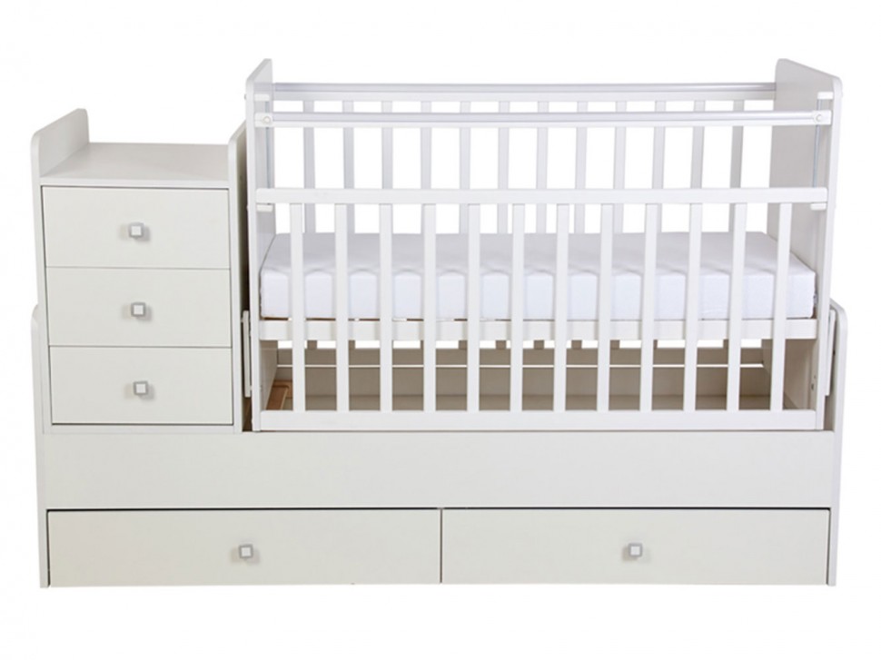 Кроватка-трансформер для новорожденных Флор