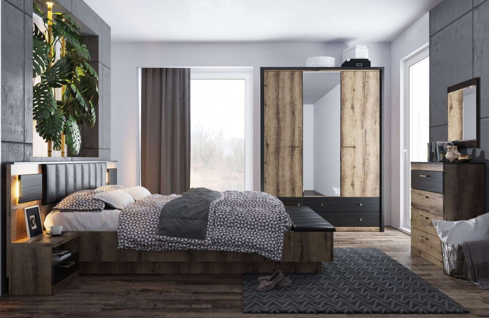 Прикроватная тумбочка Тумба прикроватная Джагер