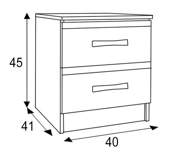 Комплект прикроватных тумб Сакура 2шт