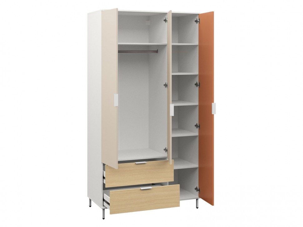 Детский шкаф Марвэл 3 двери 2 ящика