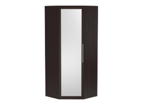 Угловой распашной шкаф с зеркалом Парма