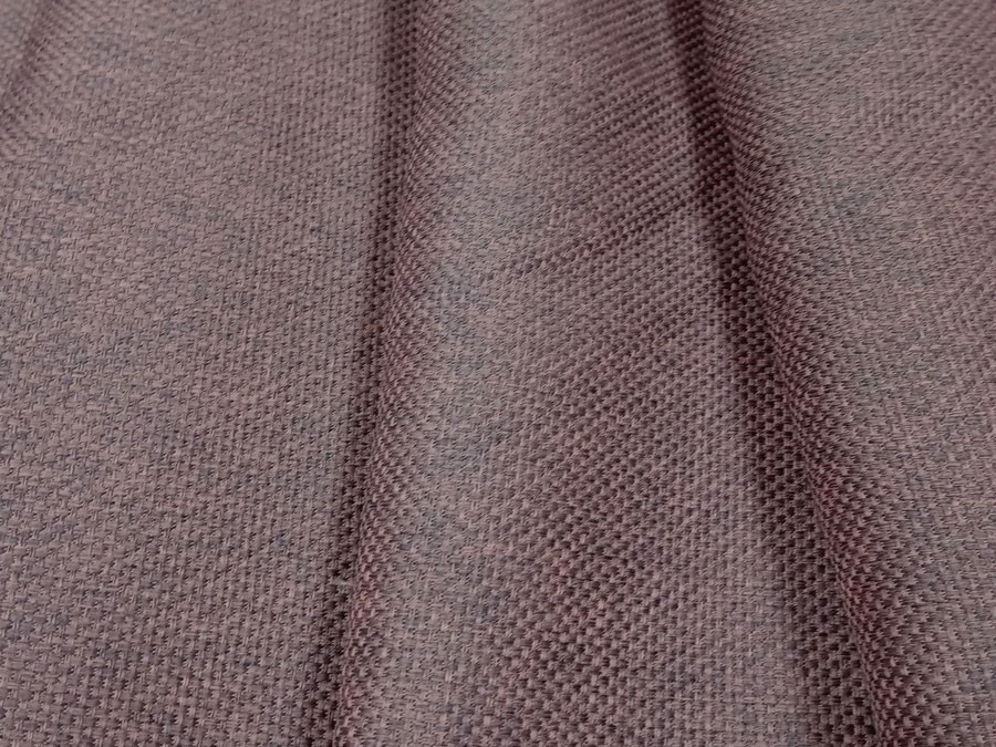 Штора Блэкаут рогожка темно-брусничный