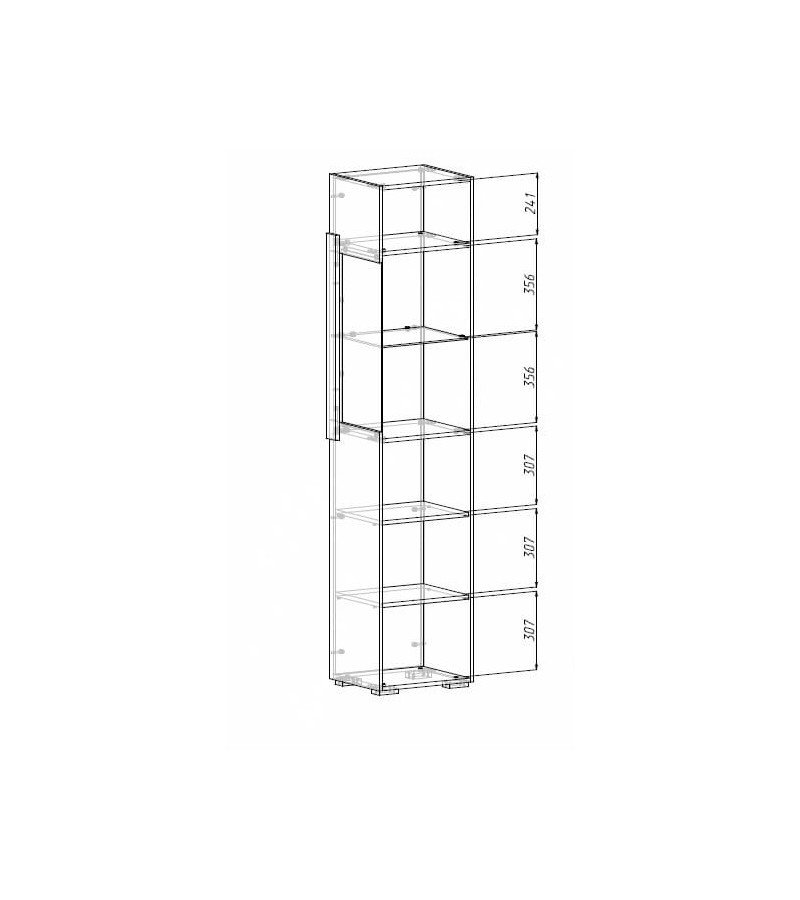 Шкаф-витрина Римини