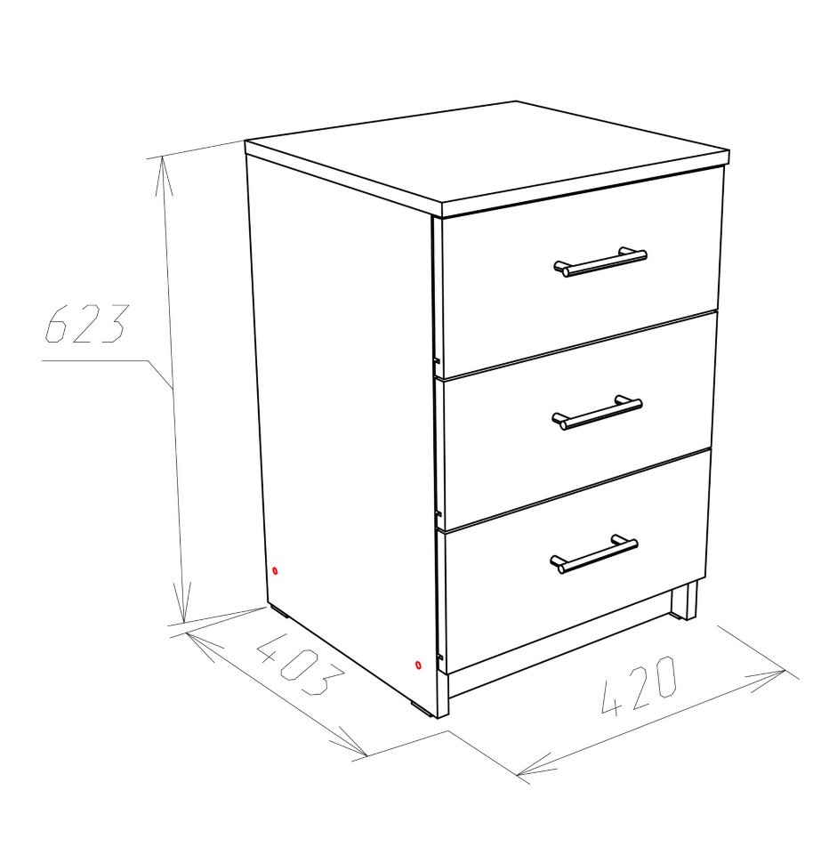 Прикроватная тумбочка Лофт