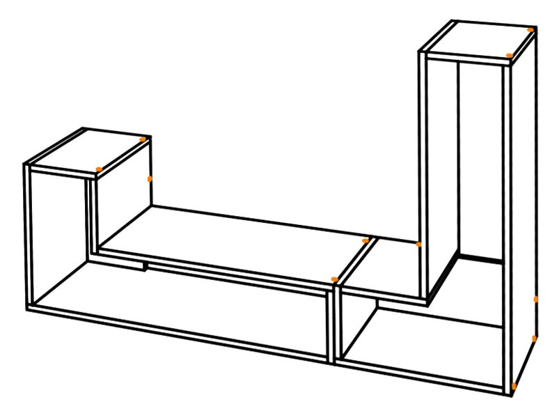 Настенная полка Смарт