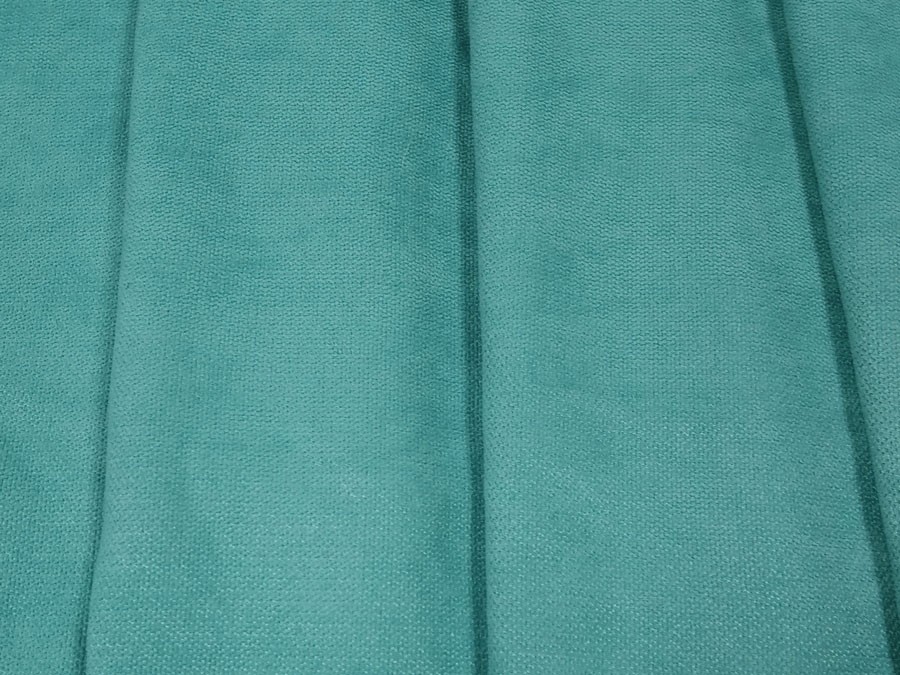 Штора Канвас бирюзовый