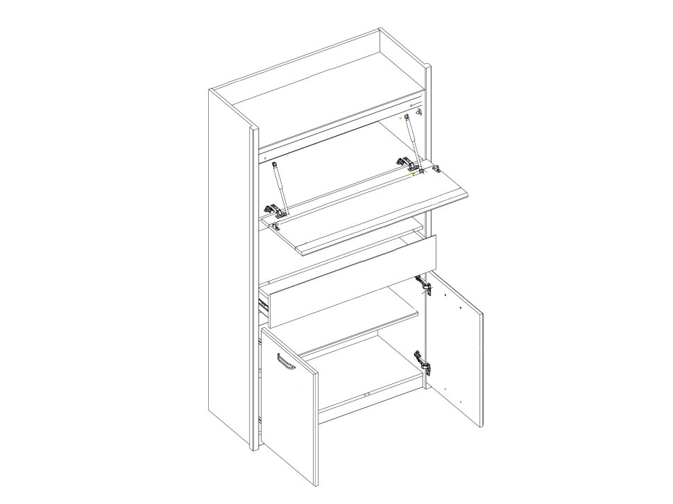 Шкаф распашной Джаз С-4