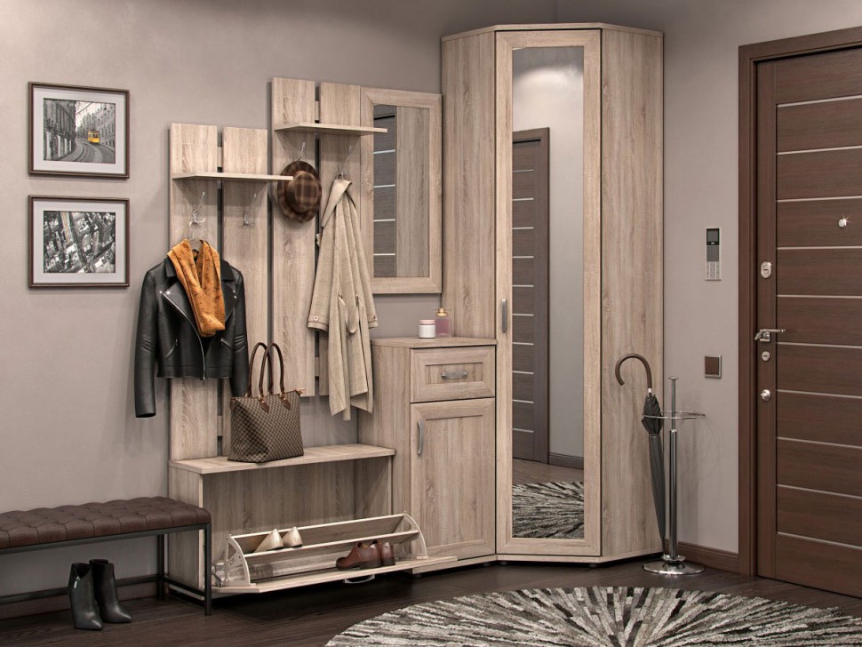 Настенное зеркало Леонардо