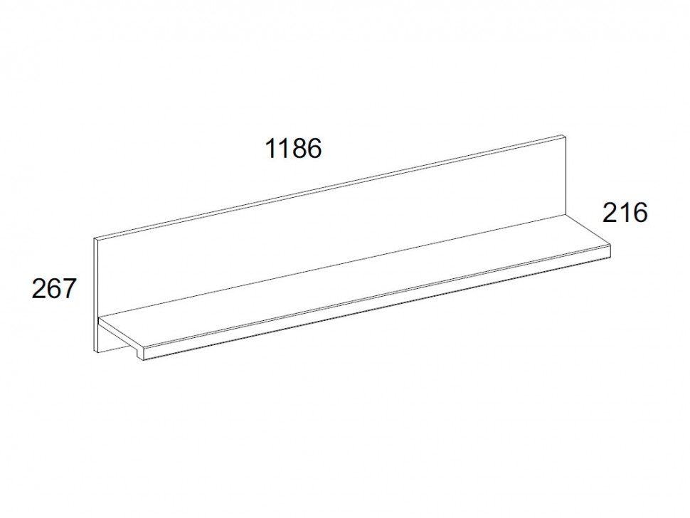 Настенная полка Джаз