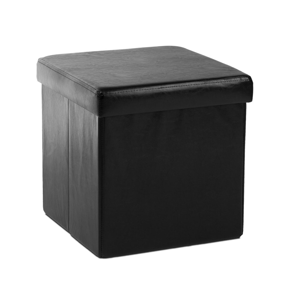 Кожаный пуф квадратный ПФ-9