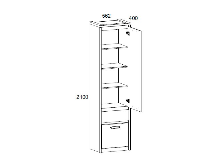 Шкаф-пенал Джаз
