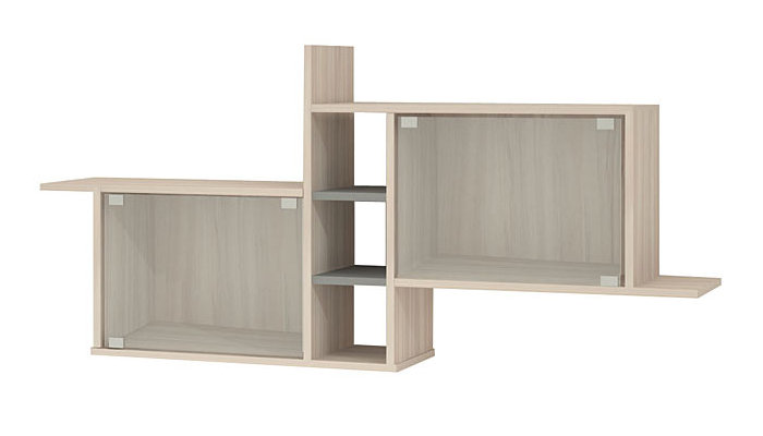 Настенная полка ПК-14, ПК-14 + стекло