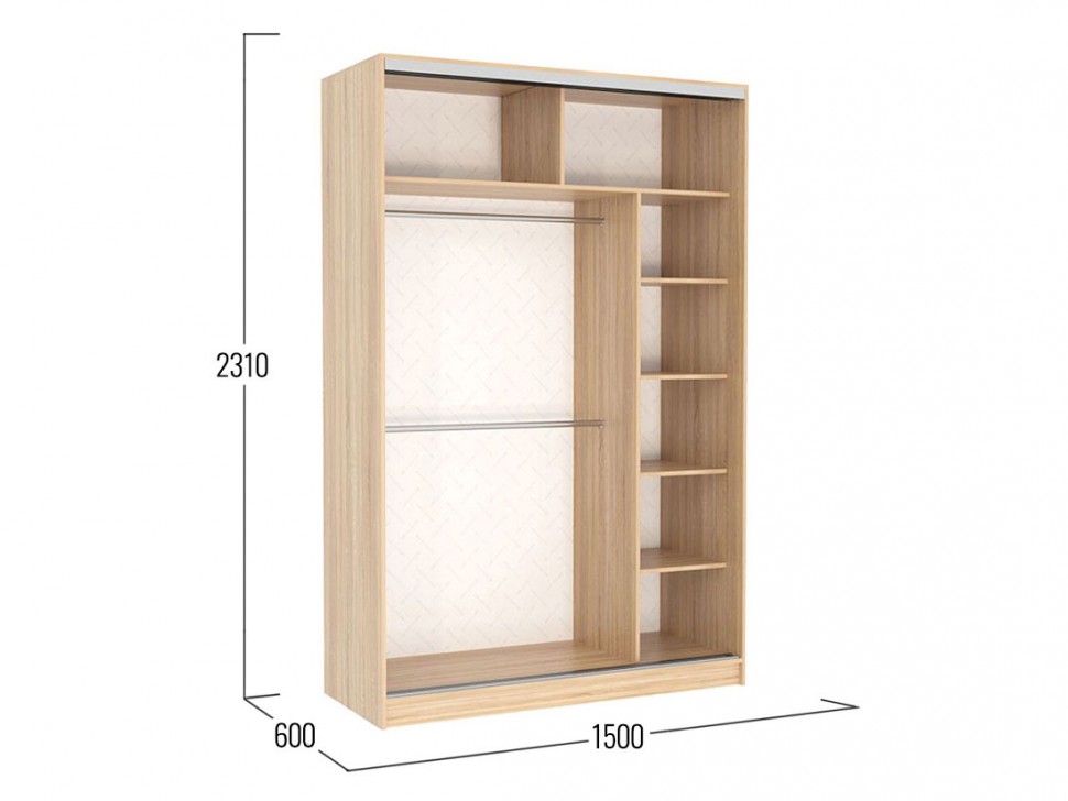 Шкаф-купе Колорадо 7 Розы