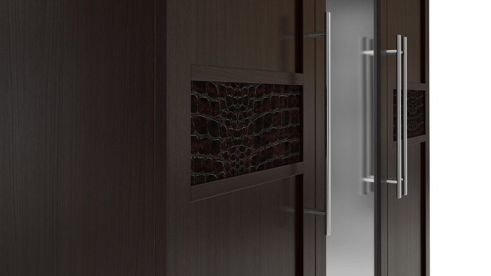 Распашной шкаф с зеркалом Парма