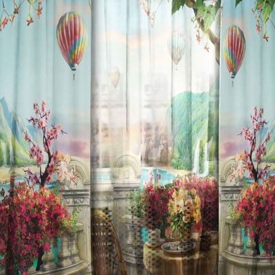 Комплект штор с тюлем Атмосфера полета