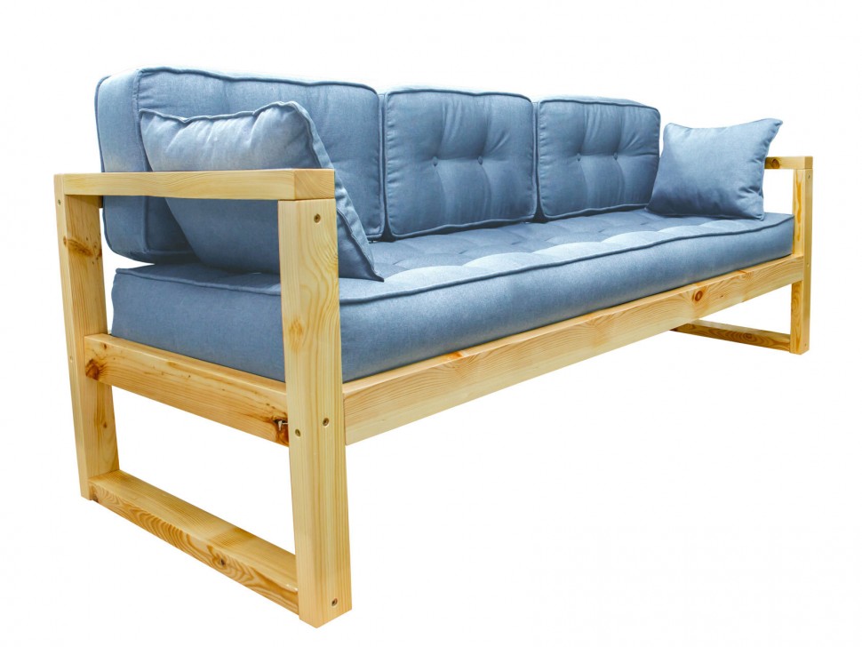 Прямой диван Диван Астер сосна натуральный