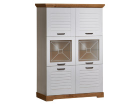 Пенал Кантри низкий со стеклом