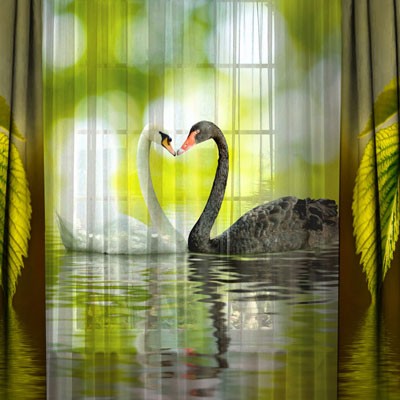 Комплект штор с тюлем Верность любви