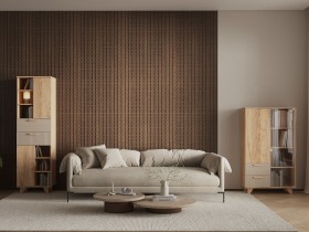 Гостиная Ньерд с витриной