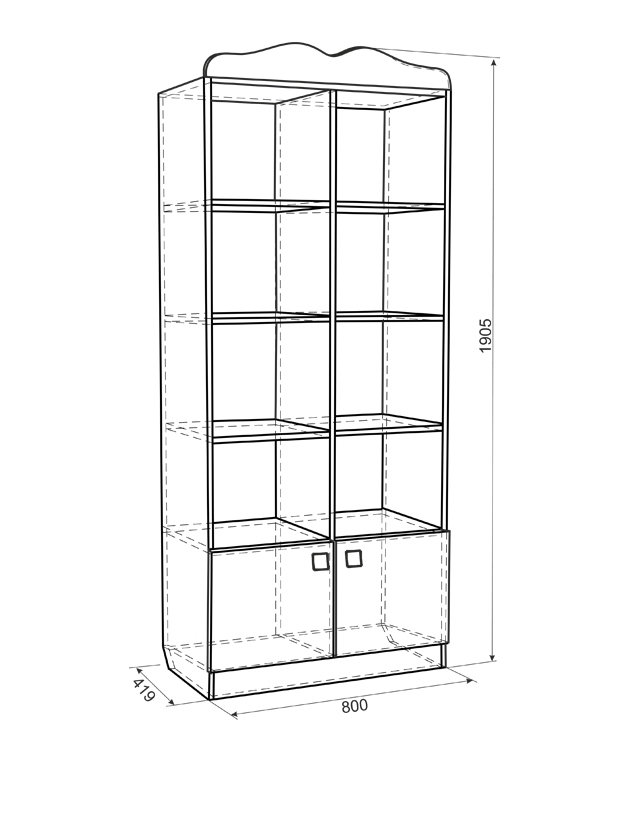 Стеллаж в детскую Фэнтези