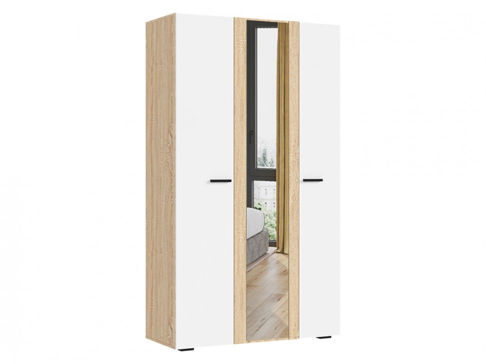 Распашной шкаф Санса с зеркалом